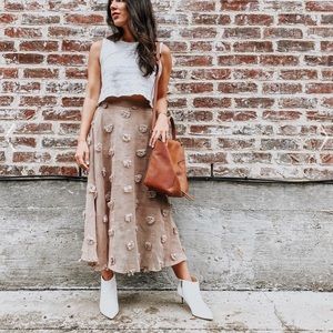 NEW! Chicwish Knit Poof Midi Skirt - S/M